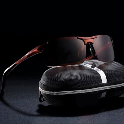 Aluminum HD Polarized Photochromic Sunglasses Men Eyewear Driving Sport Glasses