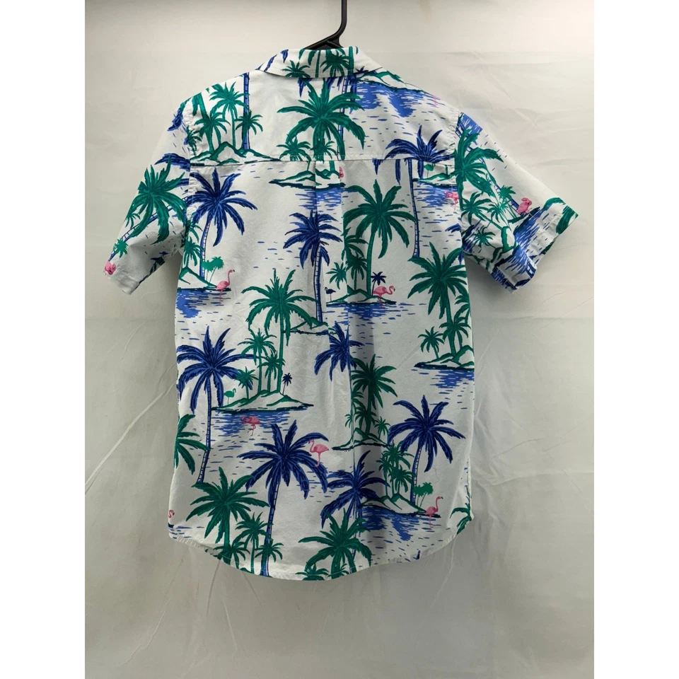 Children’s Place boys 16 tropical button down short sleeve shirt  - Image 2 of 4