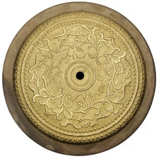 Vintage Victorian Style 9" Solid Brass Ceiling Mount Medallion / Canopy