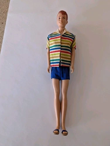 Vintage Original Mattel Allen Doll With Straight Legs And Red Hair
