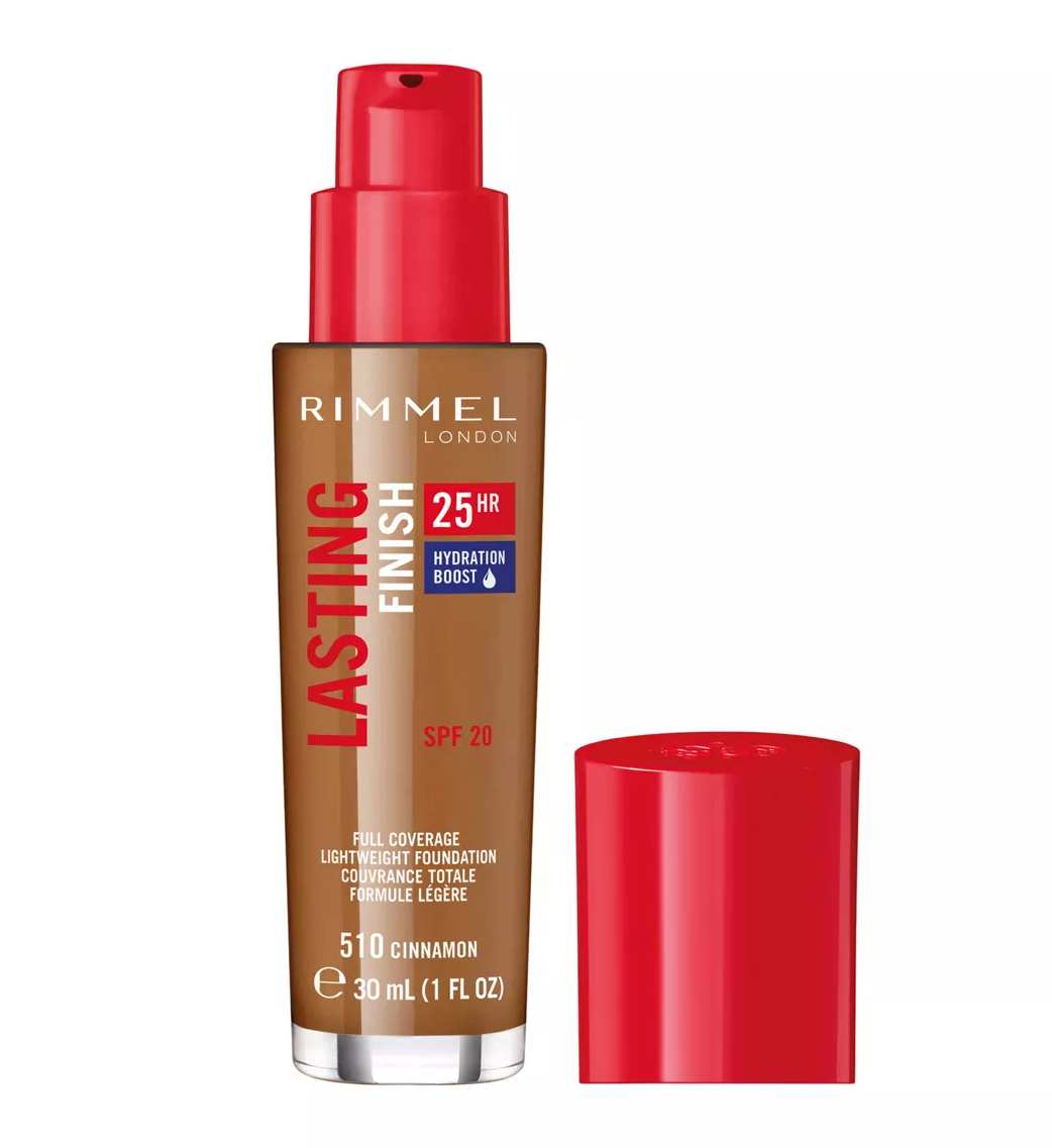 Rimmel London Lasting Finish 25HR Full Coverage Foundation 30ml - 510 Cinnamon