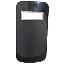 PC Black Anti-riot Shield Security Protection Self Guard Hand-Held Rectangle