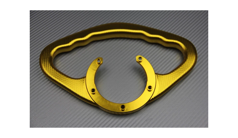 Poignée Passager alu fixation réservoir Couleur Or YAMAHA FZR 1000 1989-1995 - Photo 3/4