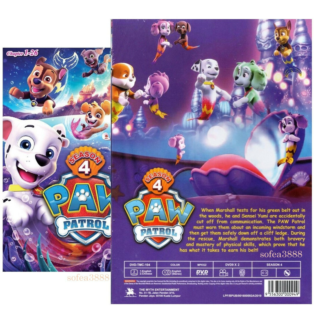 PAW PATROL Complete Series Season 1-7.END English Audio Dub