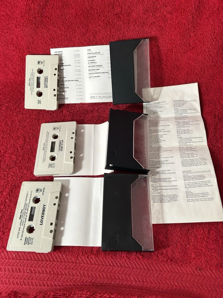 LOVERBOY 3 CASSETTE TAPE lot 80s ROCK SELF TITLED Keep it Up Get Lucky — 第 3/3 张图片