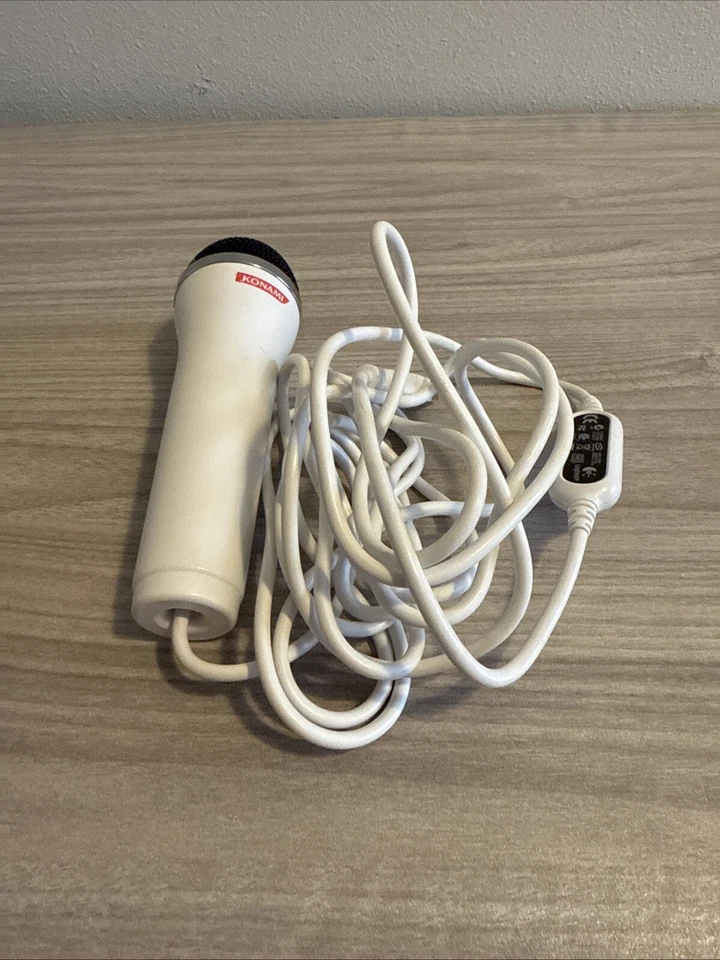 Konami Logitech Micrófono con Cable Modelo Nº E-UR20 para Wii, Xbox 360, PS3 y PS2 Foto 3 de 4