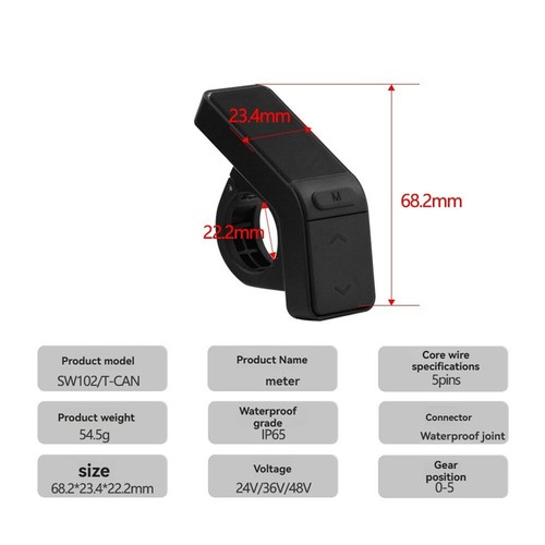 Ebike SW102/T Display CAN Protocol for Bafang M410 M500 M510 M600 M560 M800 M820 - Picture 4 of 8