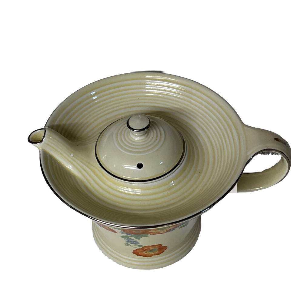 Hall Melody Orange Poppy 24 China Teapot With Lid Vintage eBay