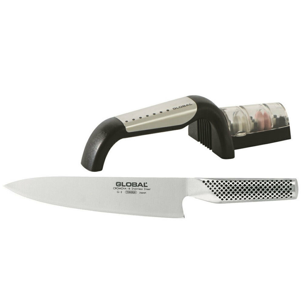 KASY　GROBAL G-2 GS-4 Global 2pc Starter Set G-2 Cooks 20cm Knife & Ceramic Water
