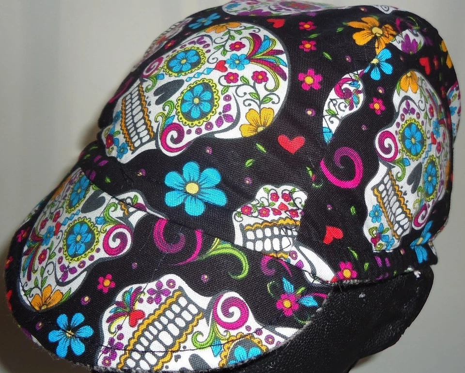 Gorra Ciclismo Reversible Lana Color Gris/Negro Calavera Talla Única Superwash Totalmente Nueva Foto 4 de 4