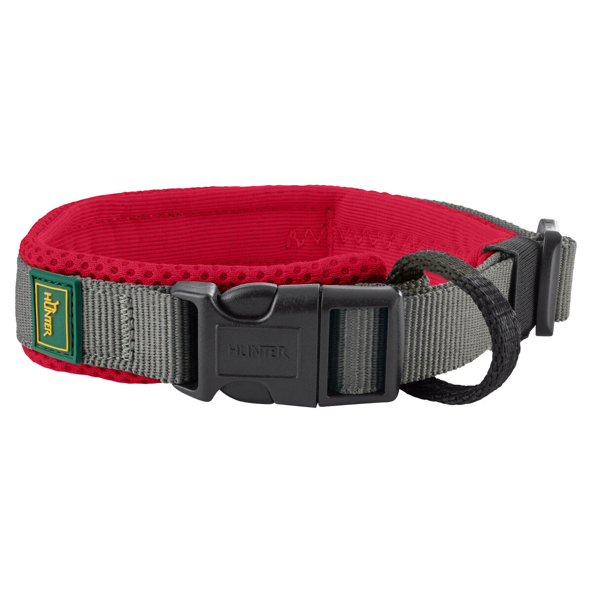 Hunter Halsband Maldon rot/grau fr Hunde - atmungsaktiv, verstellbar,  robust | eBay