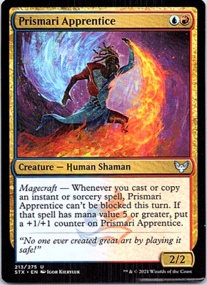 Prismari Apprentice Magic The Gathering Strixhaven: School Of Mages Light Play