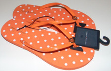  NWT Women's TOMMY HILFIGER Polka Dot Flip-Flops/Sandals Size 10 Cute FS: 