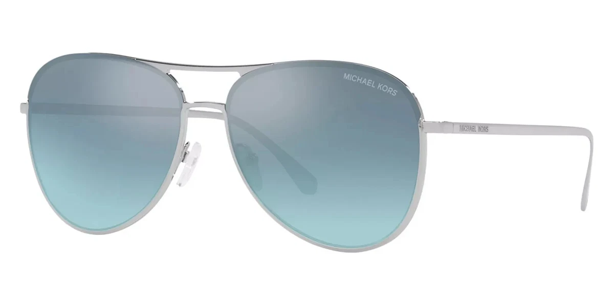 Michael Kors Natalia M2473S Aviator Sunglasses White Silver 64-13-130 Near Mint‎ Michael Kors Silver Aviator Sunglasses for Women for sale | eBay main image 3