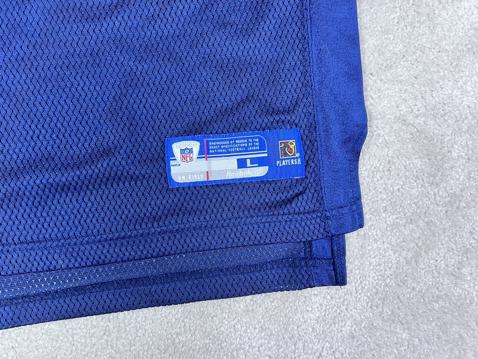 Marshall Faulk St.Louis Rams 球衣 男孩 大号 蓝色 Nike Swoosh 复古 儿童 — 第 3/4 张图片