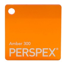 Perspex Acrylique Moulé Feuille 600 x 400 x 3mm Transparent Ambre