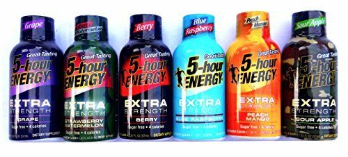 5-Hour Energy Extra Strength 6 Flavors Variety Pack