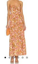 Zimmermann Violet Tie Midi Dress Size 1