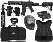 Tippmann TMC Elite Level 3 Protector Paintball Kit - Black/Black - Large/X-Large
