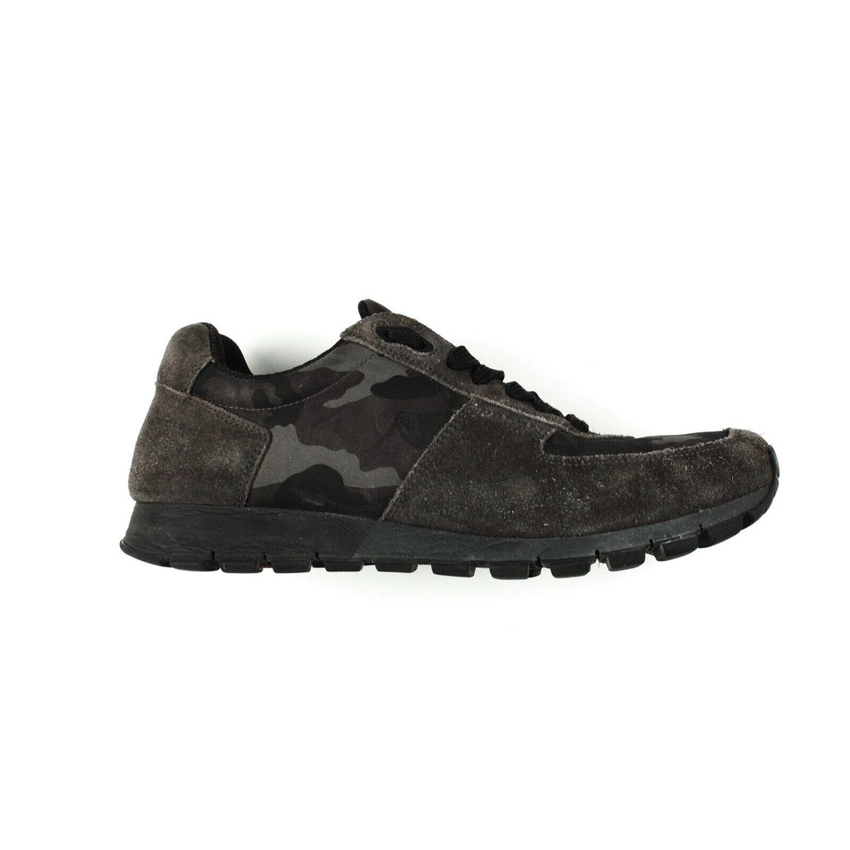 Prada Man Calzature Uomo Camo sneakers Prada Black Camouflage Low Trainers Size 44 EU main image 4