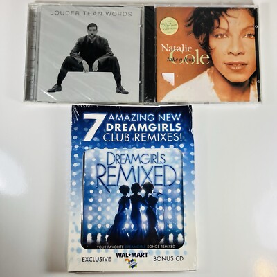 Lot of 3 R&B Soul Music CDs NATALIE COLE, LIONEL RITCHIE & DREAMGIRLS REMIXED