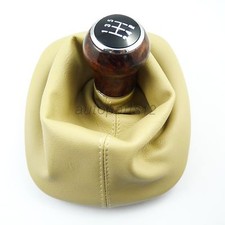 NEW Gear Wood Shift Knob Gaitor Boot 5 Speed Fit For Volkswagen Passat 98-04