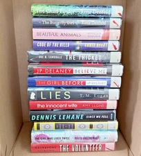 Lot of 13 Women’s Mystery Thriller Fiction Hardcover Books Delaney Denfield L122