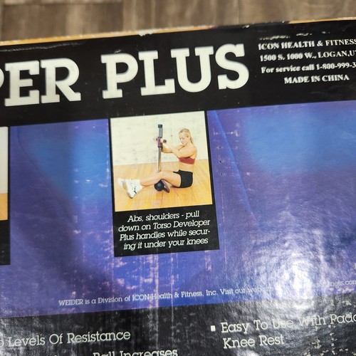 Weider Chest Workout Torso Developer Plus Gym Equipment Machine Model TDPWM  - Picture 12 of 20