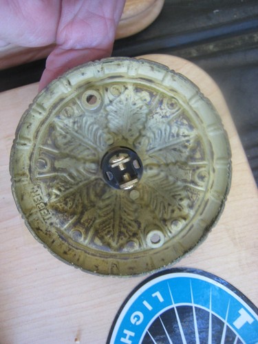 Teiber Wired Lighted Antique Bronze Die-Cast Pushbutton Doorbell Button BSMED-AZ - Picture 4 of 5