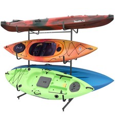 6-Capacity Kayak Storage Rack 837Lbs Freestanding Kayak Stands Width Adjustable