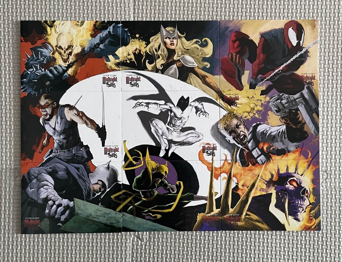 2023 Fleer Ultra Marvel Midnight Sons 3×3 Connected Image Set 1-9
