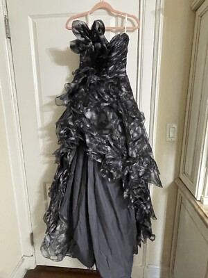 grey flower prom dress SP1588,Grey floral ball gown beaded sweetheart tulle prom dress