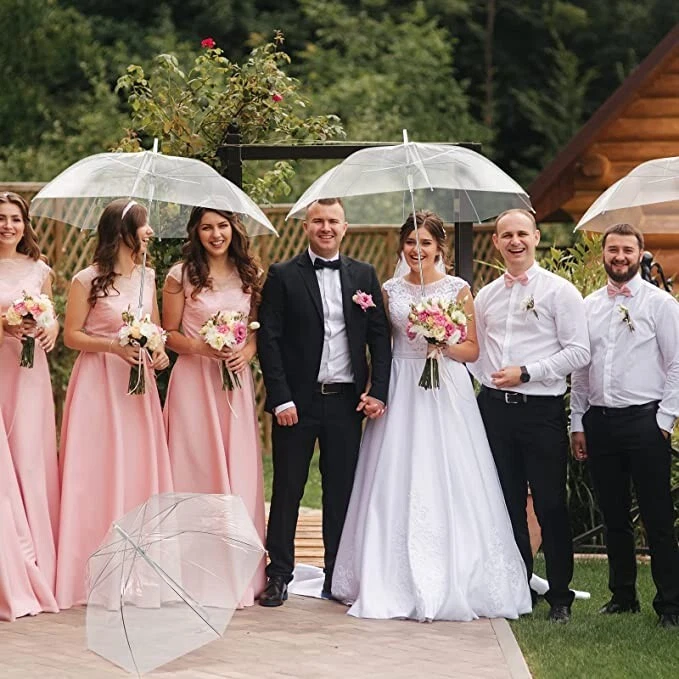 Clear umbrellas for wedding sale