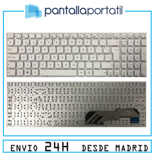 Teclado Para Portatil Asus F541s Series Español Blanco Sin Marco T523 - Imagen 1 de 1