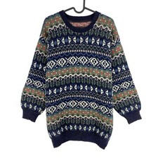Cosby Vintage Retro 90s Farbig Pullover Pulli Größe M