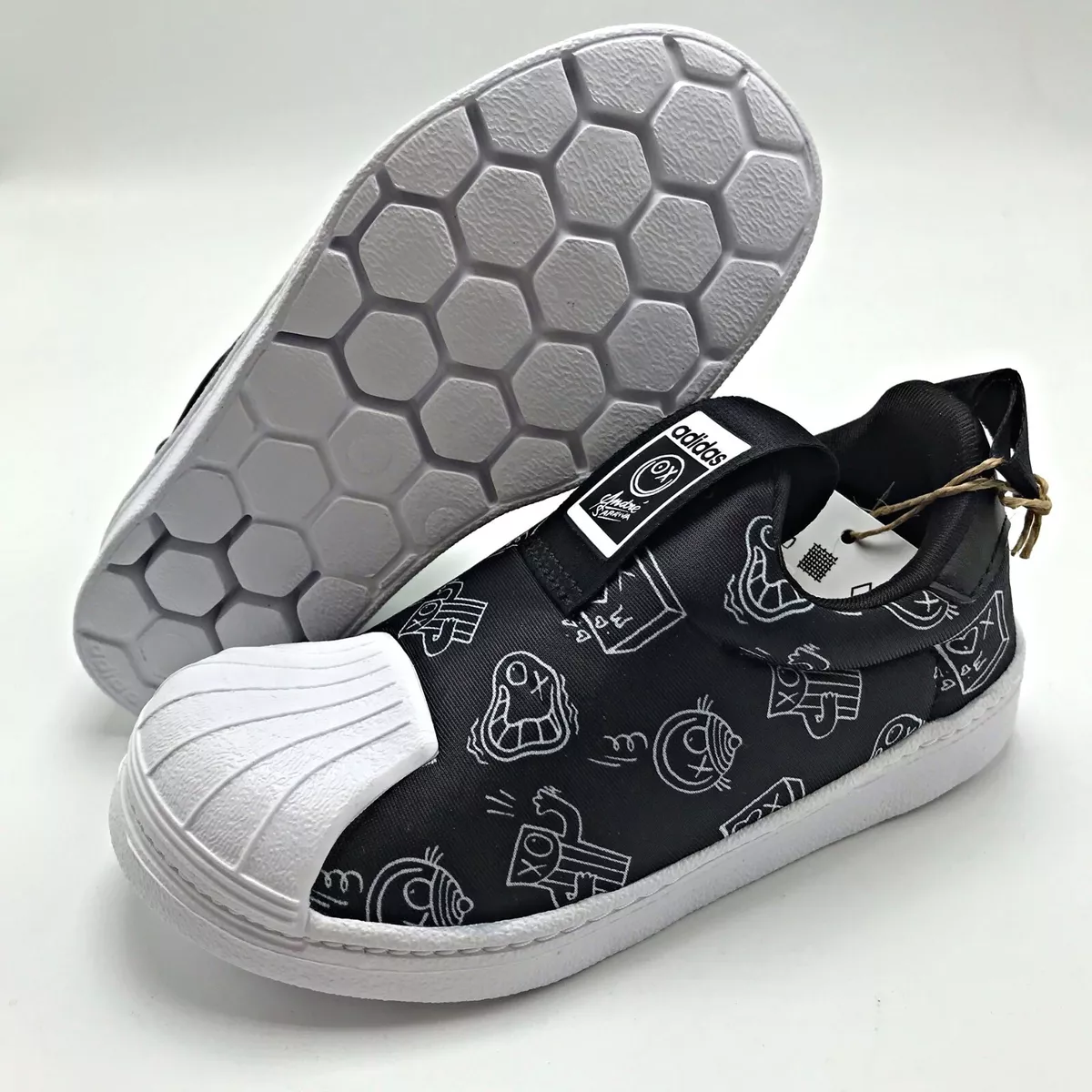 Kids Superstar Cloud White and Core Black Shoes