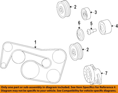 MERCEDES OEM 07-15 C63 AMG Cooling Belts Pulleys-Serpentine Belt 