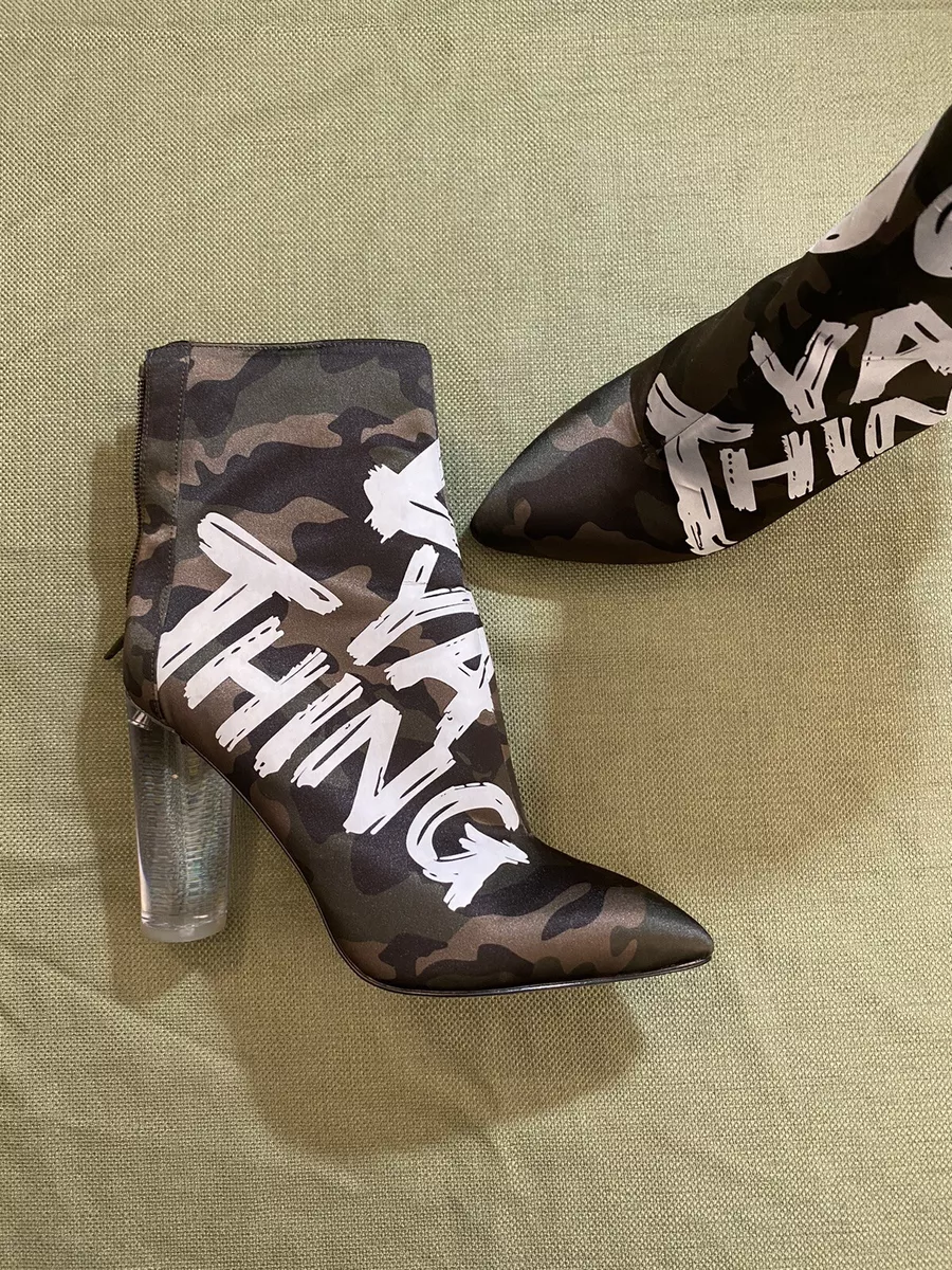 ALDO Limited edition Oceani Camo Do Ya Thing Ankle Boot Bootie