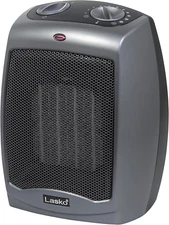 Portable Indoor Electric Ceramic Space Heater with Tip-Over Safety Switch, Overh