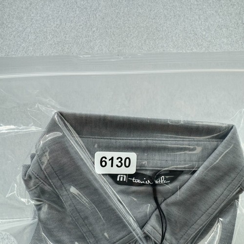 Travis Mathew Shirt Men's Medium Gray Texas Flag Print Stretch Golf Polo NWT - Picture 12 of 12