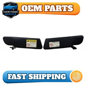 2006-15 Mazda MX-5 Miata OEM Sun Visor Pair (L/R) NA01-69-270B-02 Good