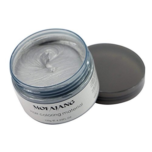 Unisex Hair Wax Color Dye Styling Cream Mud, Natural Hairstyle Ash Matte Grey - 第 3/8 張圖片