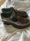 NOBO Women's Brown/Maroon Mary Janes Chunky Lugg Soles Sz 7 — photo 7
