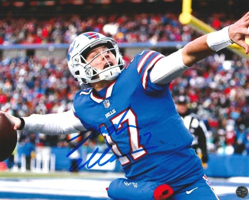 Josh Allen Signed Autographed Buffalo Bills 8x10 Photo COA/Matching Hologram