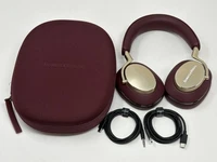 Bowers and Wilkins PX8 Noise Cancelling Wireless Headphones Burgundy Excellent