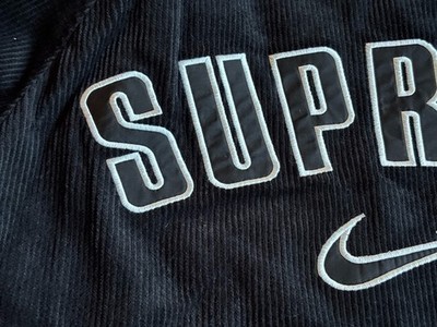 Nike x Supreme Arc Corduroy Hooded Jacket Black SS22 DM1772-010