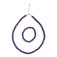 Cavill Damen Silberset 925 Sterling Amethyst 278,35Ct Lila Rundschliff