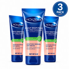 Noxzema Daily Deep Pore Oil-Free Cleanser 3 Pack 6 oz Oil-Free Face Wash