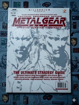 Konami Metal Gear Solid Official Mission Handbook Strategy Guide Exclusive Artw 