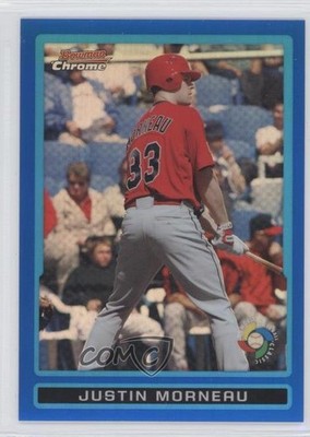 2009 Bowman Draft Blue Refractor 31/99 Justin Morneau #BDPW25 0s3